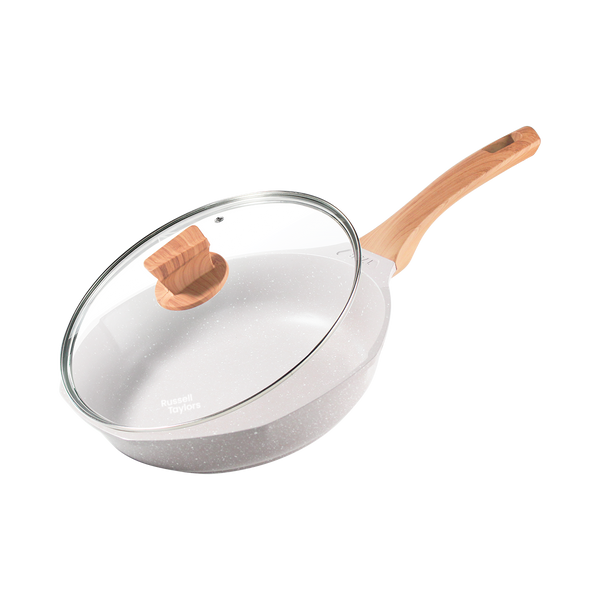 Russell Taylors Non-Stick Marble Coated Frying Pan with Lid PF-G