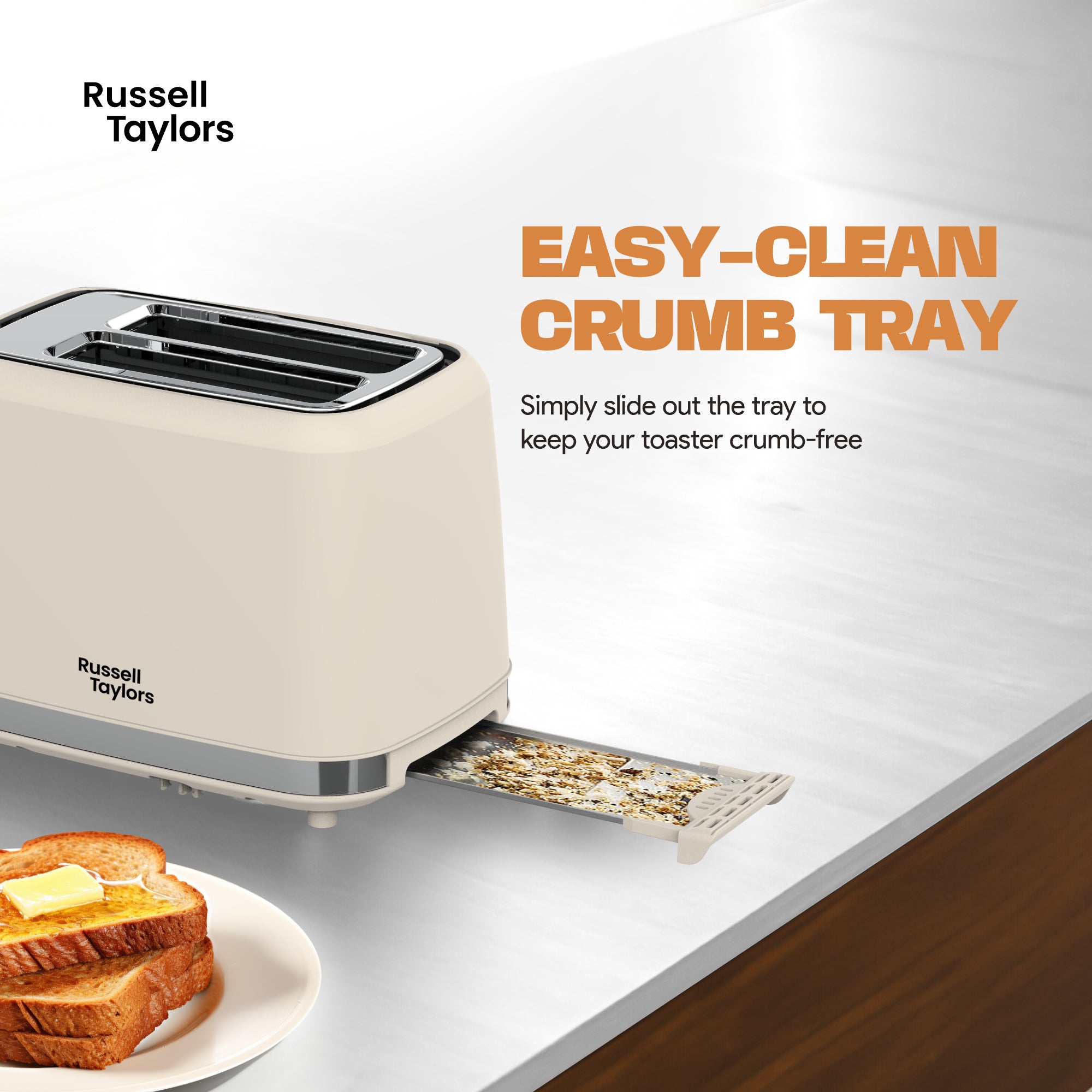 Russell Taylors Retro Toaster RT-10 (Cream)