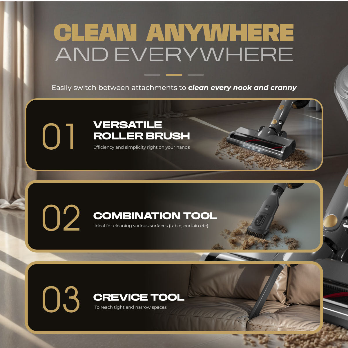 Russell Taylors Dynamic Cordless Vacuum Cleaner V2