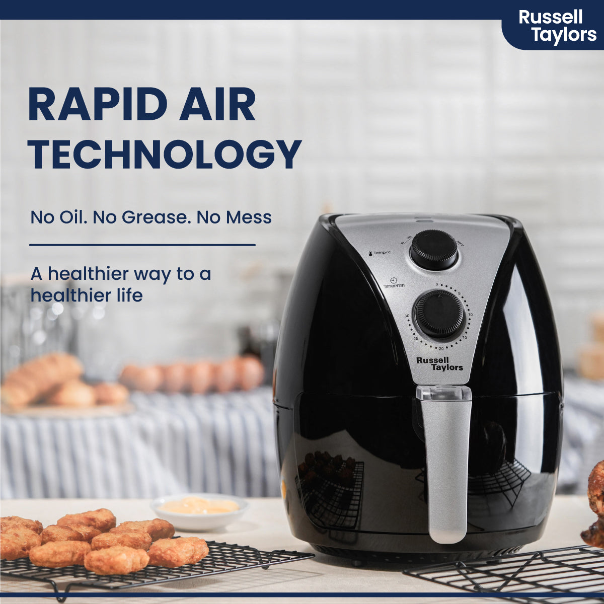 Russell Taylors Air Fryer 3.8L AF-23 (Cream)