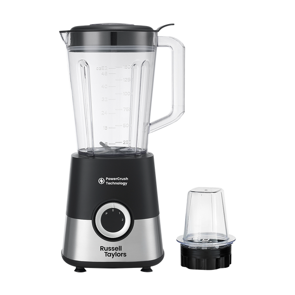 Russell Taylors PowerCrush Blender 1.5L Plastic Jug with Grinder 600W TB6