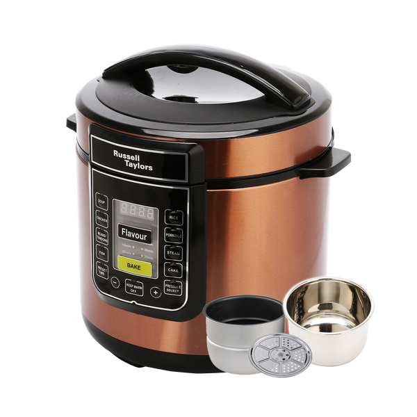 Russell Taylors Pressure Cooker 6L PC-60 2 Pots